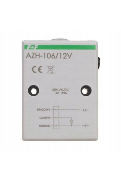 F&F DİZAYN Temporizator 16A 12V AC/DC IP65 F&F AZH-106-12V