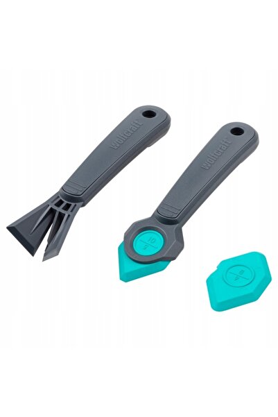 Wolfcraft Set pentru renovarea rosturilor, șpaclu și racletă pentru chit de e...