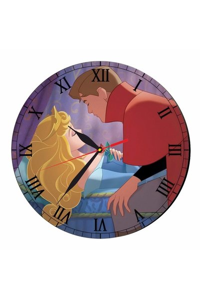 OEM Ceas Disney, Frumoasa Adormită, Lemn, 40 cm, CSDUV062