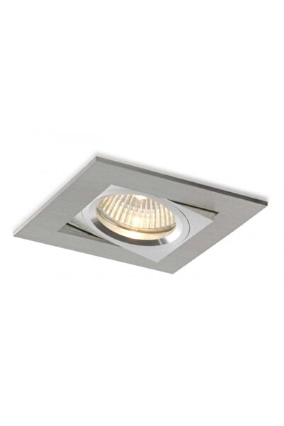 BPM Spot încastrat pătrat, orientabil, din aluminiu, argintiu, IP20