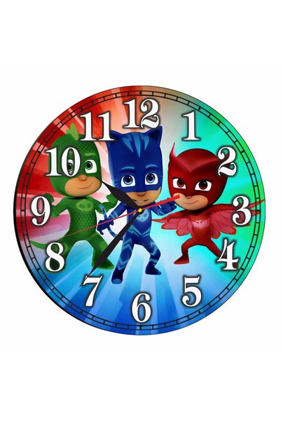 OEM Ceas Disney, PJ Masks, Lemn, 30 cm, CSDUV080