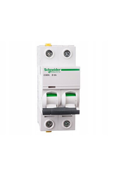 Schneider Electric Disjunctor AC 2P B6A 6kA iC60N-B6-2