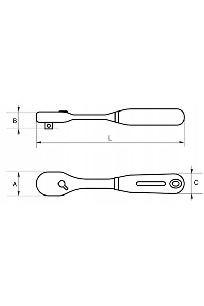 Bahco Cheie cu clichet pentru chei tubulare 1/2'' DIN 3122