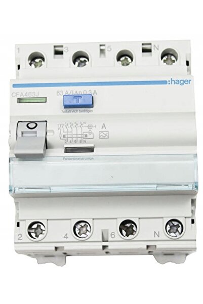 hager Disjunctor diferențial 3P+N 40A 30mA 6kA AC CDC440J