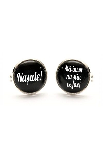 OEM Butoni personalizați, Mire, Nuntă, Argint, 18×16 mm, BMN014