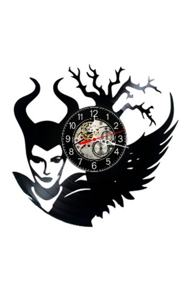 OEM Decorative wall clock made from vinyl record, Maleficent Dark Fantasy Got...