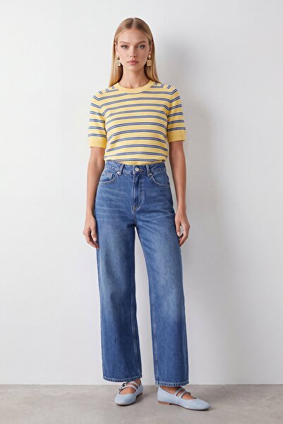 VAGGON High waist wide leg pants