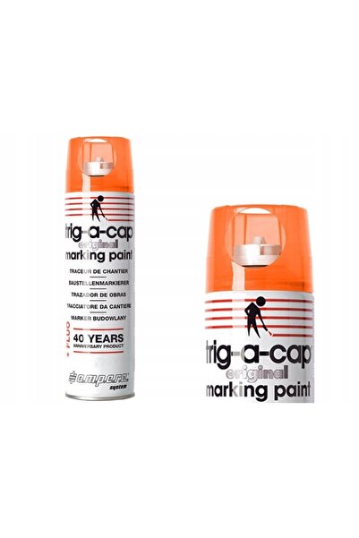 Ampere Vopsea de topografie TRIG-A-CAP FLUO 400ml 12 bucăți