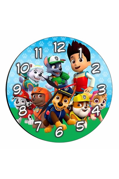 OEM Ceas Disney, Paw Patrol din lemn, 30 cm, CSDUV113