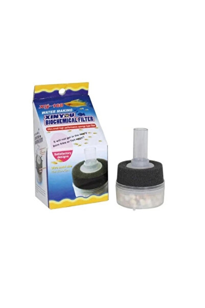 Xinyou XY-168 Mini Havalı Süngerli ve Biyolojik Medyalı Akvaryum Pipo Filtre