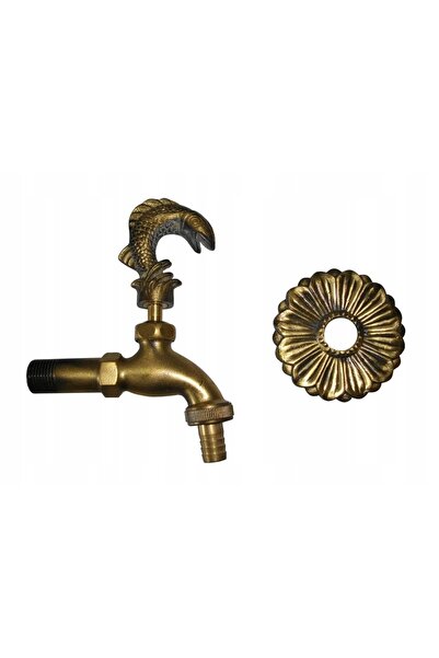 NO BRAND Robinet de grădină decorativ în formă de pește de 1/2 țol