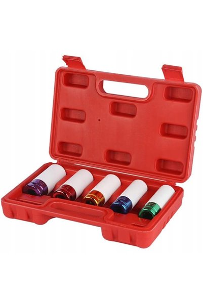 Rosfix Set de chei tubulare de impact 15-22mm CRV, sigure pentru jante din aliaj