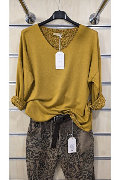Park Moda İtalyan Bluz İçi Çiçek Desenli Yumuşak Dokulu