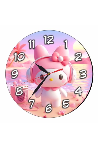 OEM Ceas Disney My Melody, Lemn, 40 cm, CSDUV155