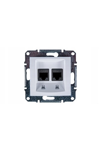 Schneider Electric Schneider, Sedna Priză de calculator 2x RJ45 cat.6 UTP alb...
