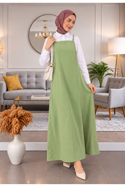 ELMODA جيليه نسائي بحزام قابل للتعديل باللون الأخضر الفستقي