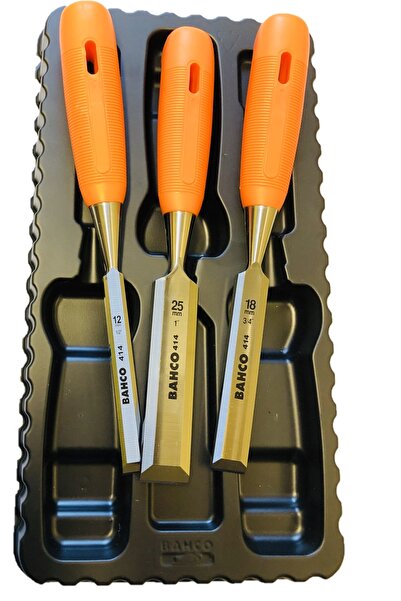 Bahco Set de dălți pentru lemn 12 18 25 mm Extra!