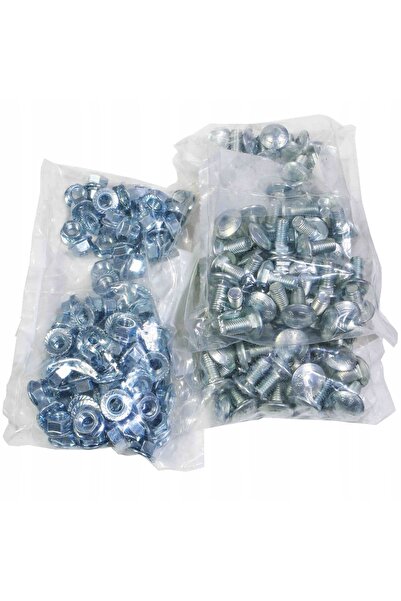 BAKS Șurub cu cap ciupercă + piuliță zimțată 10x20mm /100 buc./ SGKM10x20