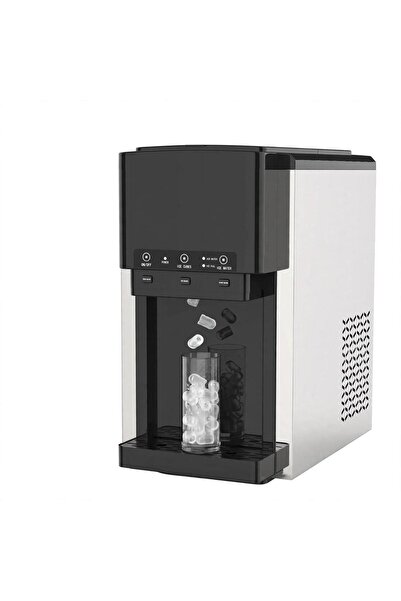 Tradeo 3-in-1 Countertop Ice Maker and Dispenser with Bullet Ice, Cold Water ...