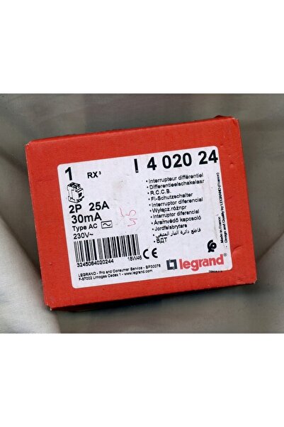 Legrand Întrerupător diferențial de curent 2P 25A 30mA Tip A P302 RX3 402036