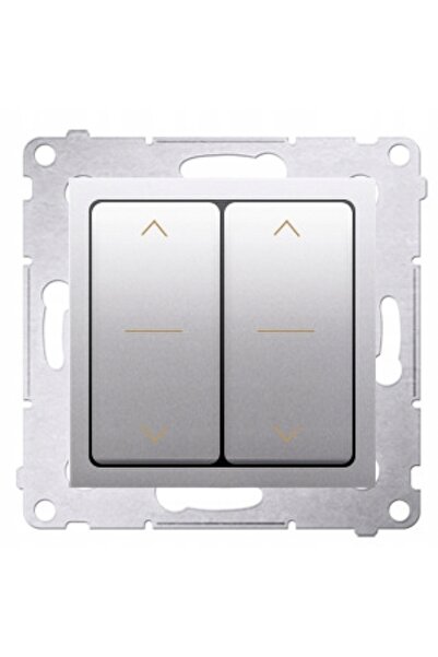 Kontakt-Simon Conector rulou dublu cu 3 căi, SIMON 54, argintiu, DZW2.01/43