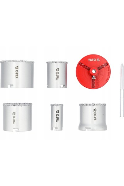 yato SET DE BURGHIURI DIN CARBURĂ DE TUNGSTEN 33-83MM 7 BUCĂȚI PENTRU BETON C...