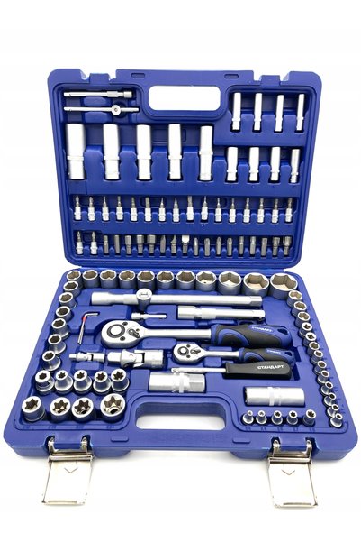 NO BRAND Set de 108 piese, chei tubulare și chei cu clichet, 1/4 " și 1/2 ", ...
