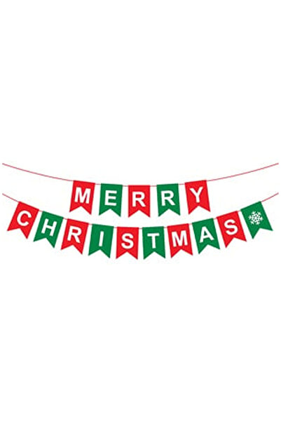 OEM Stegulete de Petrecere de Craciun din Pasla de Culoare Rosie Verde "Merry...