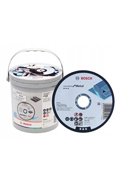Bosch DISC PLAT 125*1.0*22 PENTRU METAL 100 BUCĂȚI ÎN CUTIE