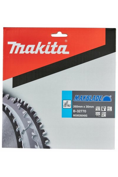 Makita Pânză de ferăstrău tnaca pentru lemn 260 30 mm 40 z
