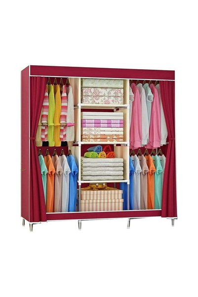Generic Foldable Non-Woven Cloth Wardrobe: Portable, Dustproof, and Multi pur...