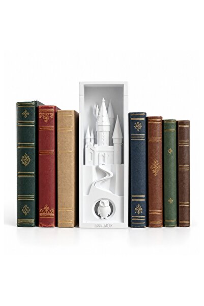 OEM Colț de carte Hogwarts – Dioramă decorativă Castel Magic, Miniatură arhit...