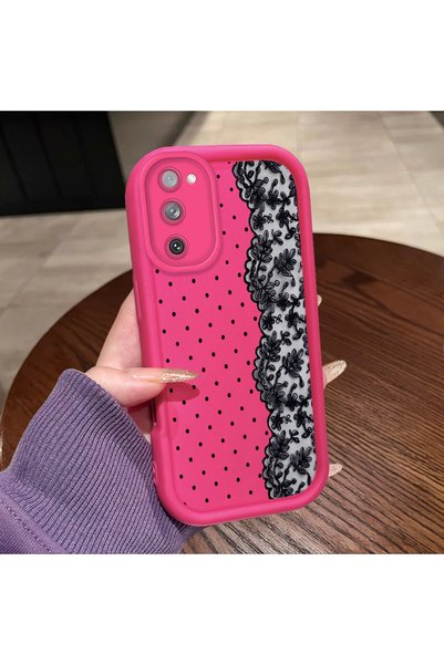 ucuc Samsung Galaxy S20 Fe 4G/5G Compatible Pink Red Silicone Case Shockproof...
