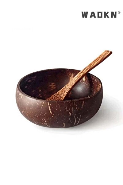 Generic Natural Coconut Bowls and Wooden Spoons,Reusable Coconut Shell Bowls ...