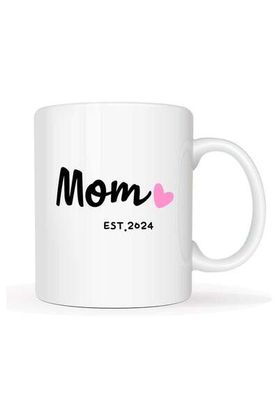 Generic Mom Est 2024 Coffee Mug, Mother's Day New Mom Gifts for Women Her, Fi...