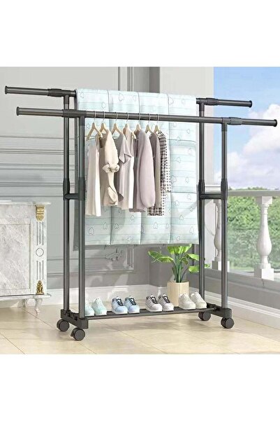 Generic Balcony Hanger，Vertical Wheel Hanger Furniture Floor-to-Ceiling Hange...