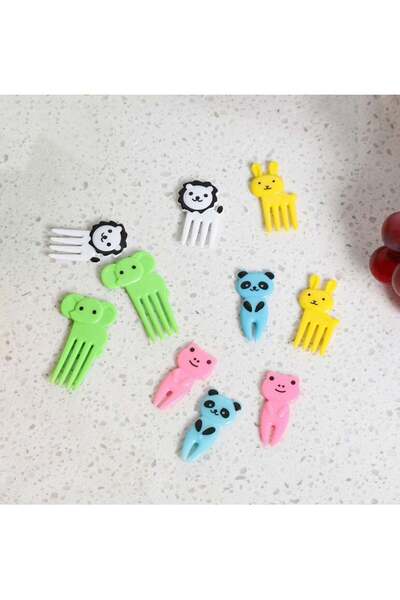 Generic 10Pcs Mini Fruit Forks for Children Lunch Box Watermelon Plastic Dess...