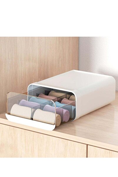 Generic Underwear Organizer Drawer, 10 Cells Plastic Sock Underwear Storage D...