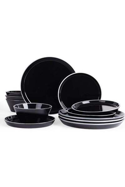 Generic Famiware Saturn Dinnerware Sets, Ceramic Plates and Bowls, 12pcs set ...