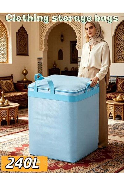 Generic Clothes Storage Bags – 240L Foldable Blanket & Comforter Storage, Bre...