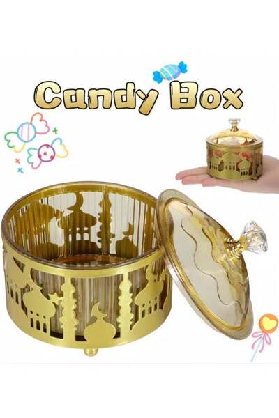 Generic Middle Eastern Eid Candy Serving Tray, Elegant Dessert Plate for Rama...