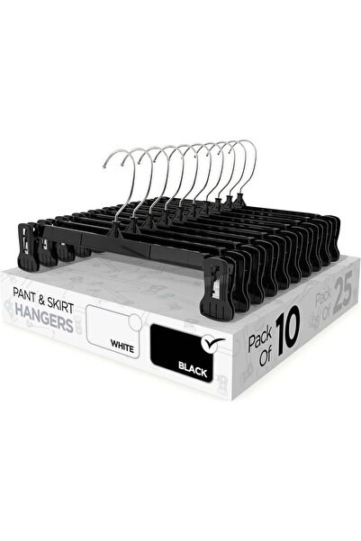 Generic Pant & Skirt Hangers - Closet Hangers for Shorts, Shirts, Jeans, Dres...