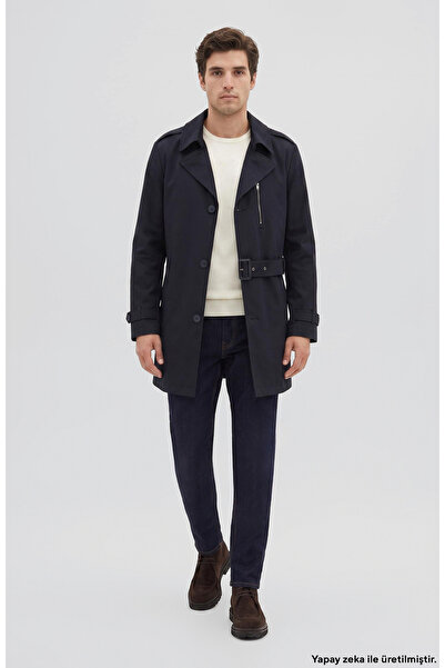 Network Slim Fit Lacivert Denim Pantolon