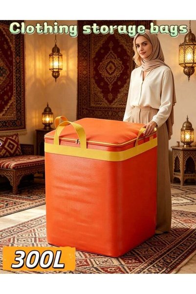 Generic Large Clothing Storage Bags 300L, Extra Large Space Saver for Blanket...