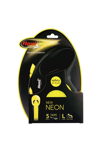 Flexi New Neon L Beden 5MT Şerit Tasma