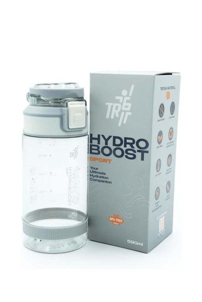 Generic TR6 Hydra Boost 580ml Clear Sports Water Bottle, BPA-Free, Leak-Proof...