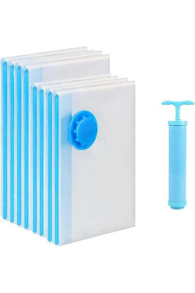 Generic 8 Pack Vacuum Storage Bags, Space Saver Bags (4 Large/4 Medium/1Hand ...