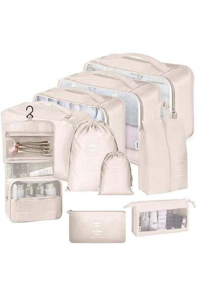 Generic 10 Set Packing Cubes for Suitcases, Travel Luggage Organizer, Travel ...