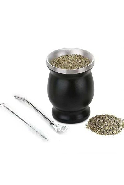 Generic Mate Tea Cup Set,Includes Bombilla Straw Spoon And Cleaning Brush,Sta...