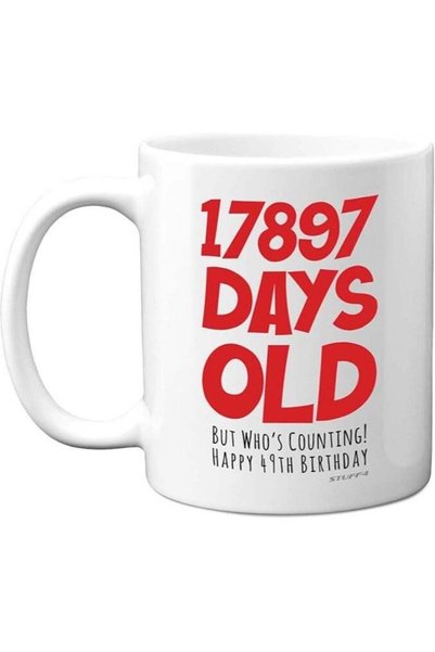 Generic 49th Birthday Mug Gift for Men Women Him Her - 17897 Days Old - Funny...